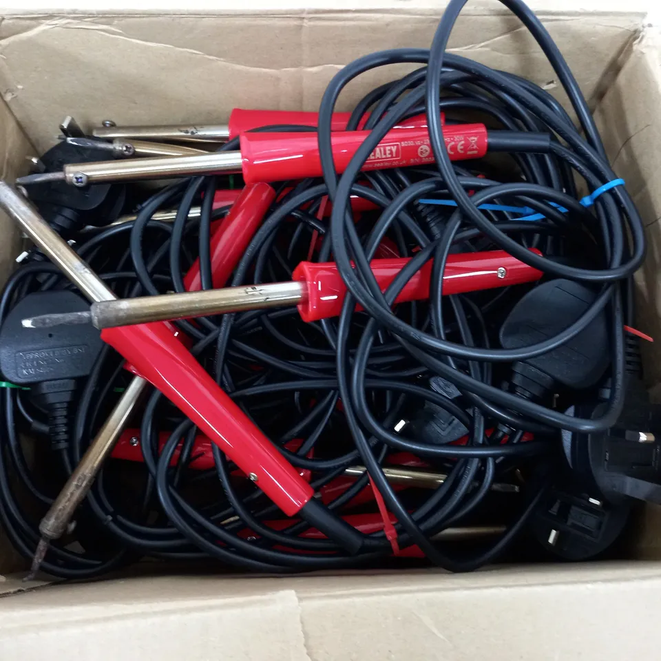 APPROXIMATELY 12 SEALEY SOLDERING IRONS