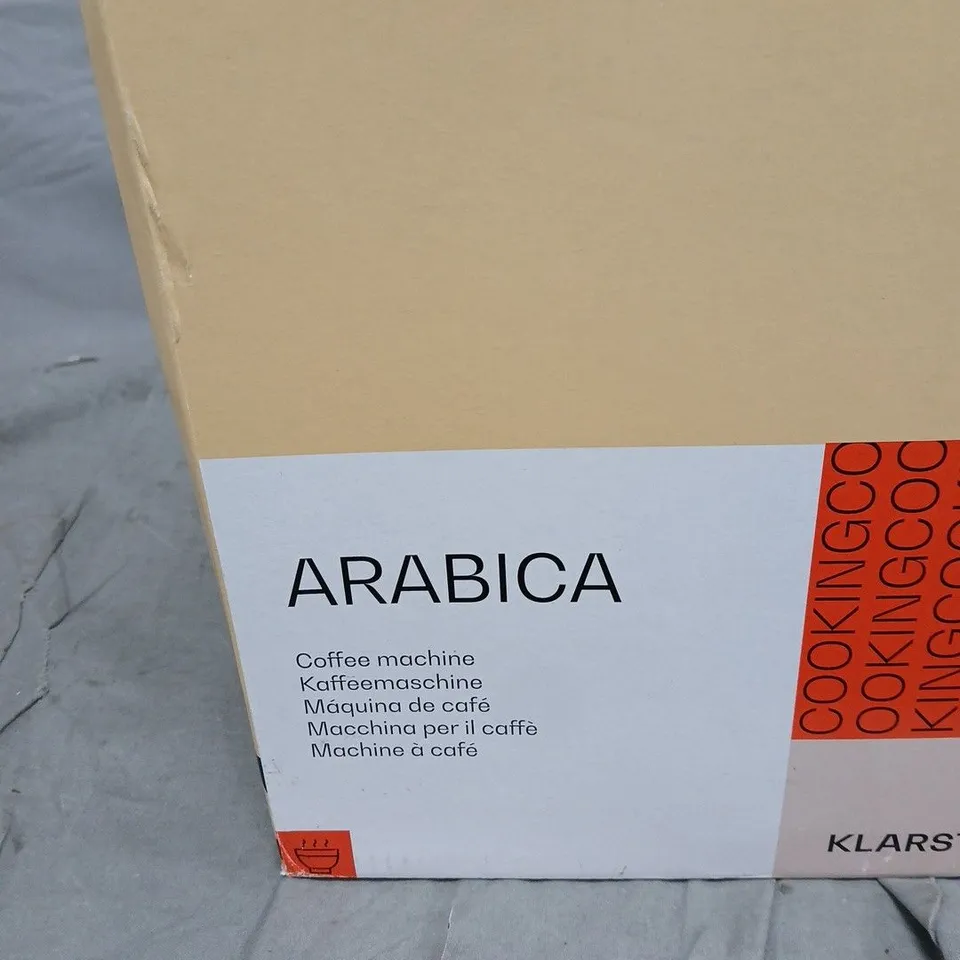 KLARSTEIN ARABICA COFFEE MACHINE – BOXED