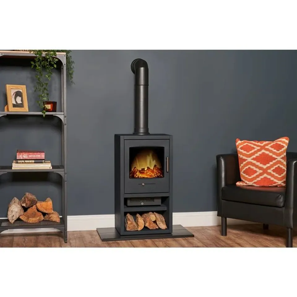 BOXED BERGEN ADAM 42.4cm ELECTRIC STOVE (2 BOXES)