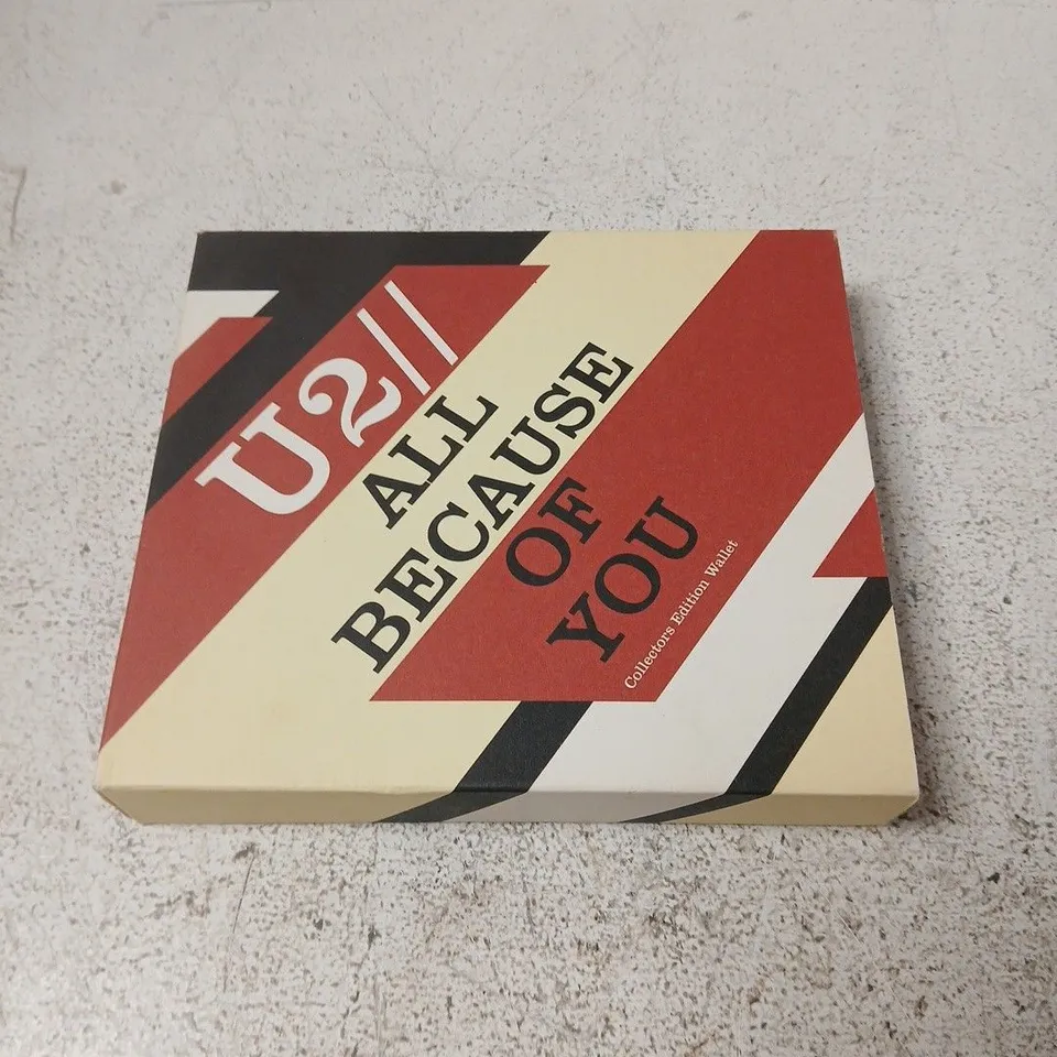 U2 // ALL BECAUSE OF YOU - COLLECTORS EDITION WALLET CD