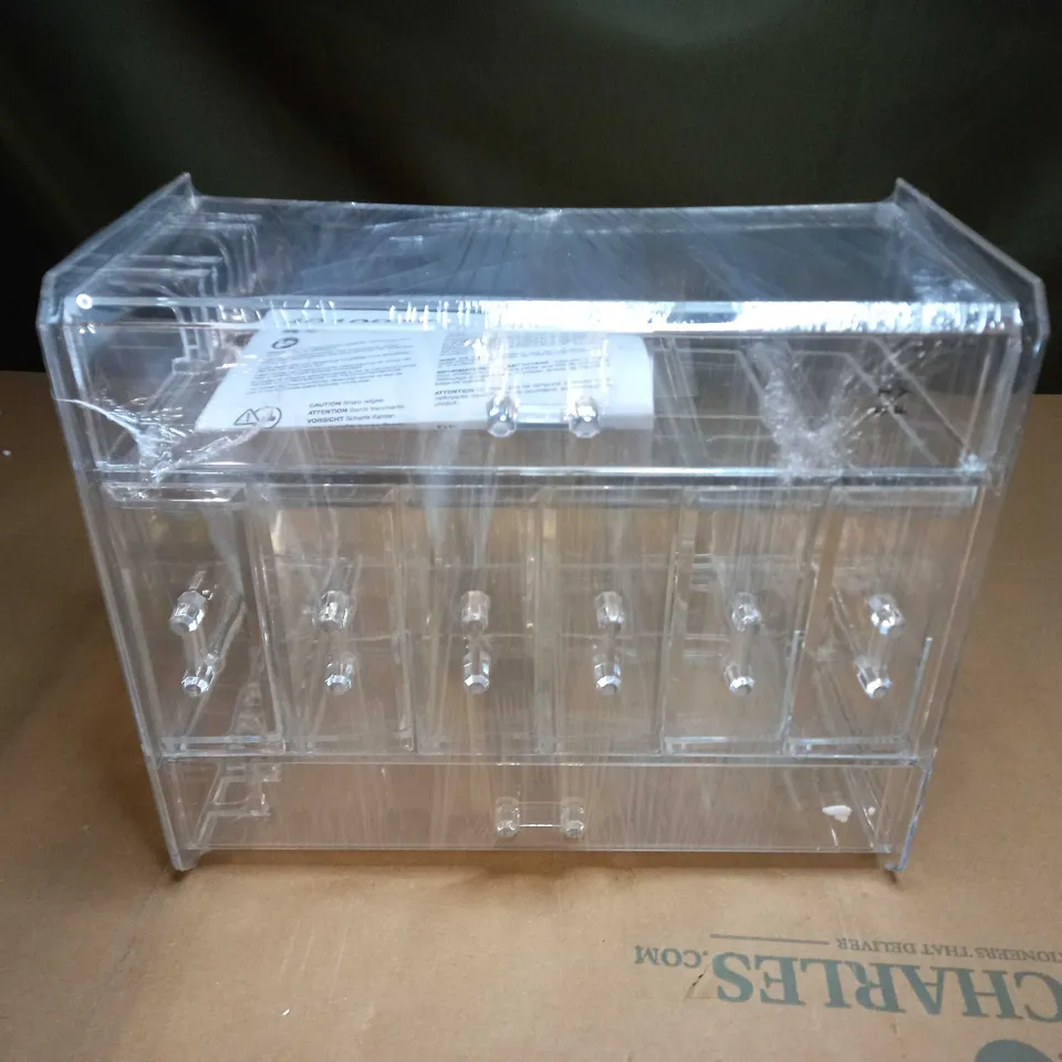 ACRYLIC 6 DRAWER JEWELLERY ORGANISER STORAGE 