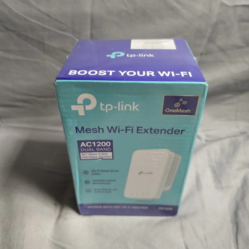 SEALED TP-LINK AC1200 MESH WIFI EXTENDER 