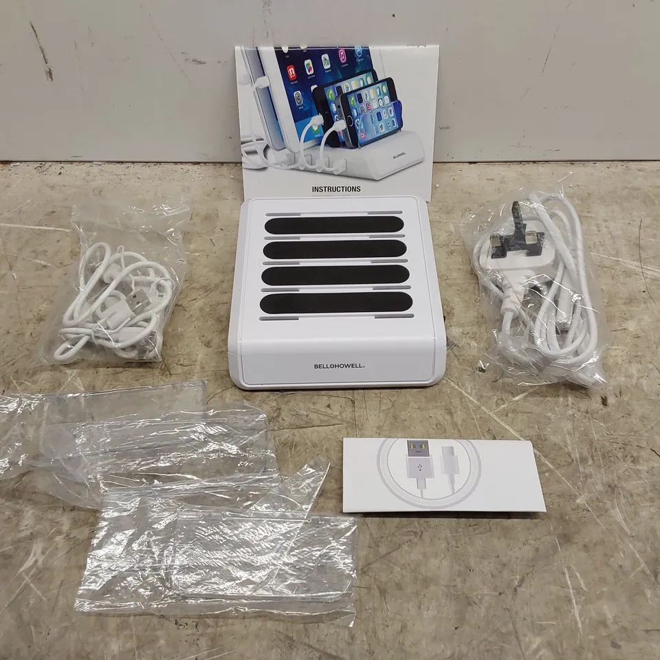 BOXED BELL & HOWELL MULTI DEVICE USB CHARGING STATION