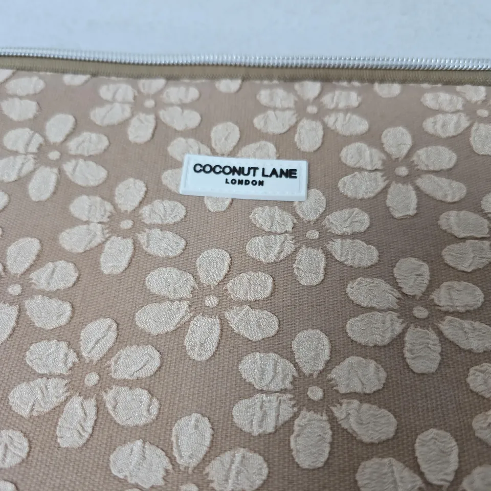  MOCHA FLOWER LAPTOP SLEEVE BY COCONUT LANE 