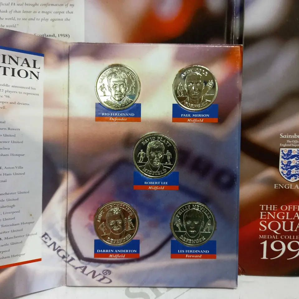 THE ENGLAND FOOTBALL SQUAD 1998 COIN COLLECTION