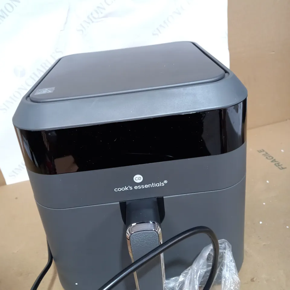 BOXED COOK'S ESSENTIALS 5.8L AIR FRYER IN SLATE GREY