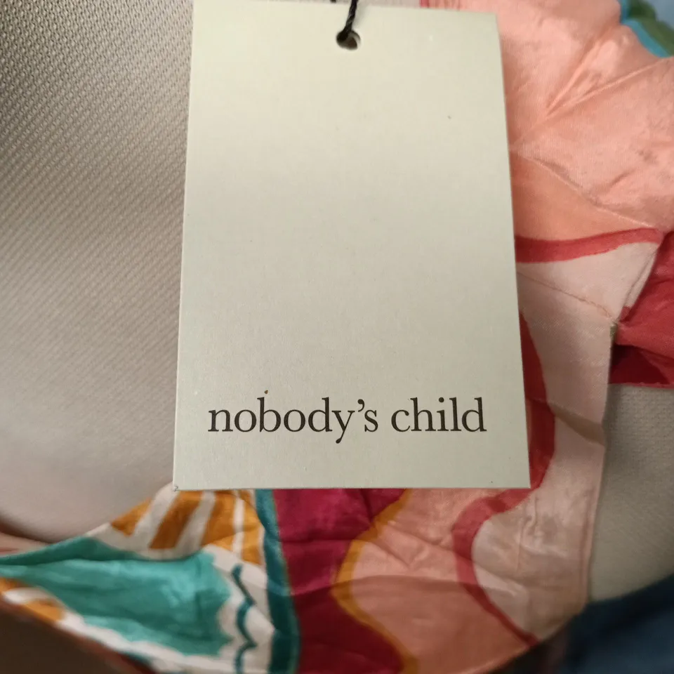 NOBODY'S CHILD LILLY MINI DRESS – MULTI-COLOUR PRINT, UK12 (EU40, USA8)