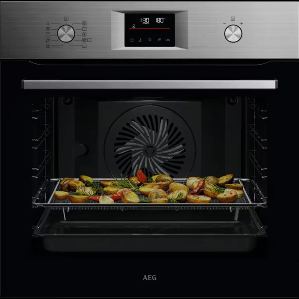 AEG 6000 SENSECOOK PYROLYTIC SELF CLEAN BUILT-IN OVEN - OS6PB50AM