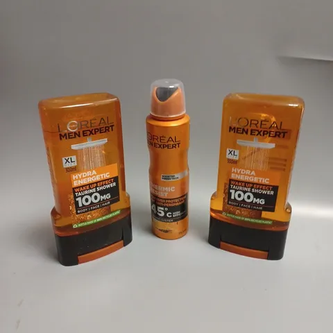 2 BOXED LOREAL MEN EXPERT FEEL FRESH TRIO