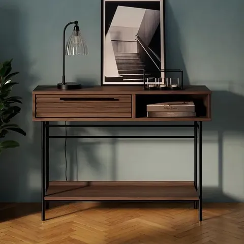 BOXED BRYANT CONSOLE TABLE - MANGO WOOD EFFECT (1 BOX)