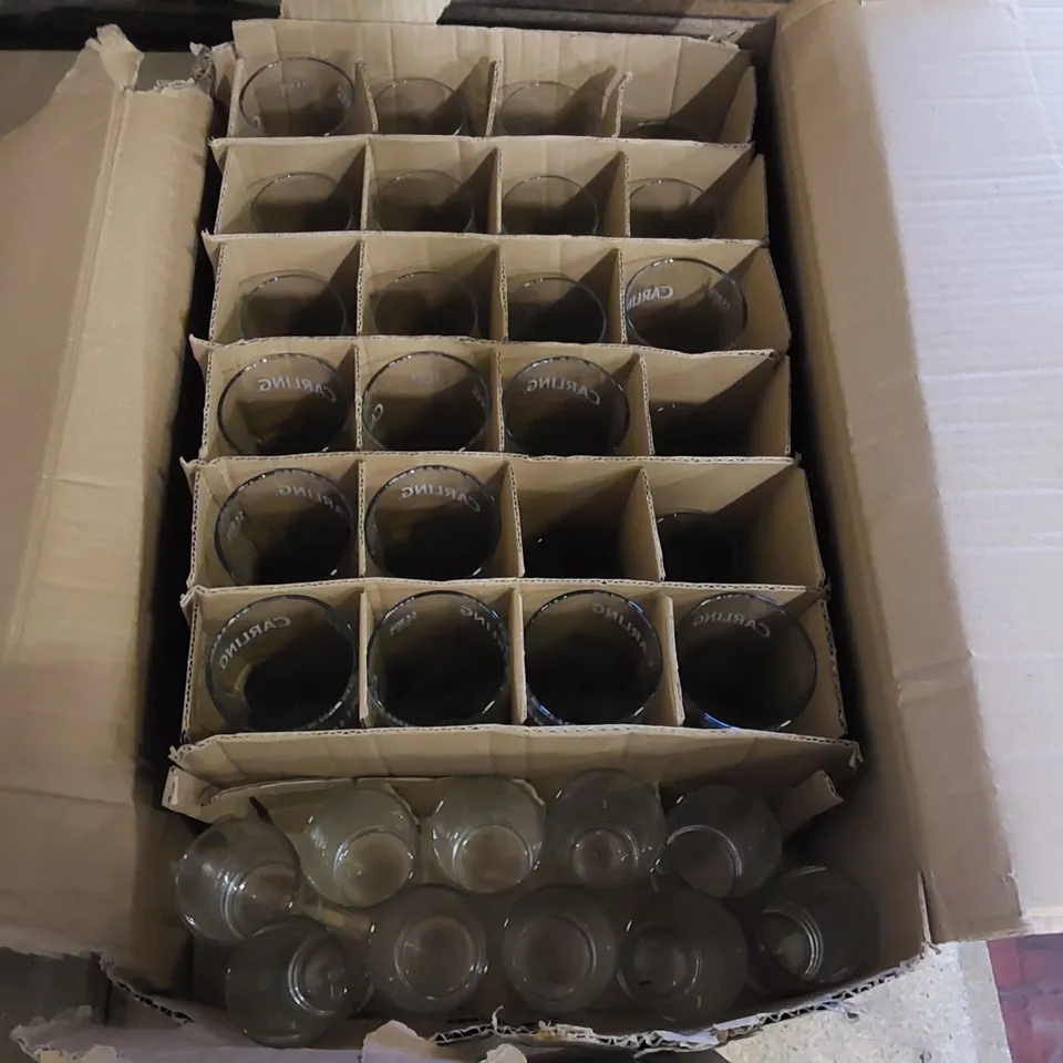 BOX OF APPROXIMATELY 36 ASSORTED DRINKS GLASSES