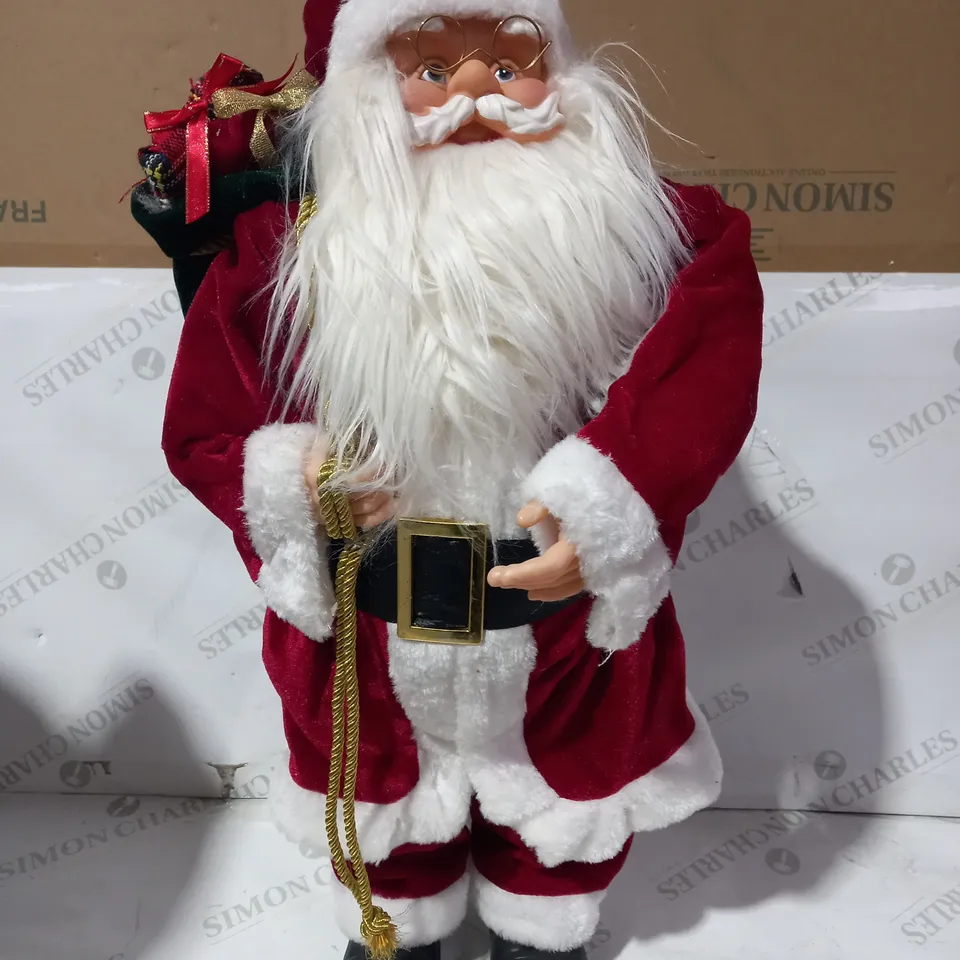 FESTIVE LIGHT UP TRADITIONAL STANDING SANTA