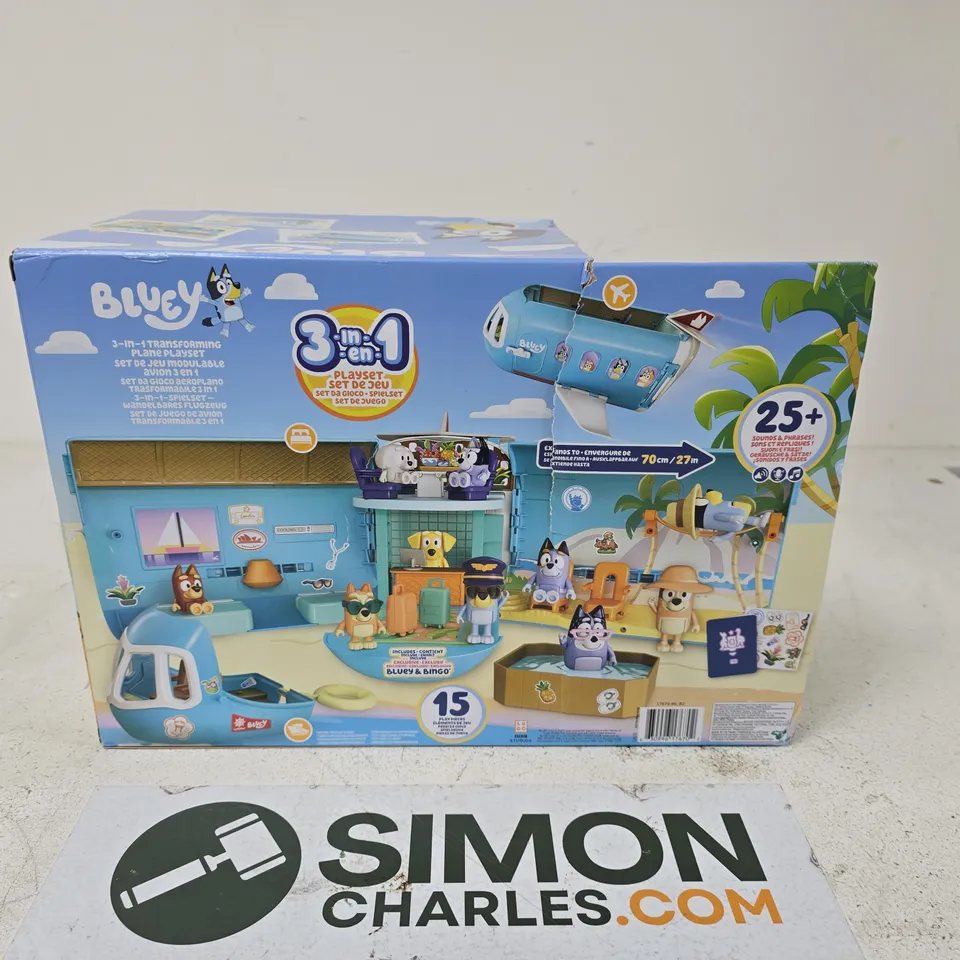 BOXED BLUEY S11 3-IN-1 AIRPLANE PLAYSET