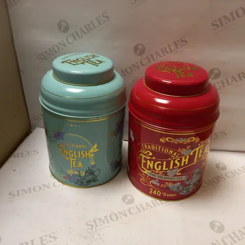BOX OF TRADITIONAL ENGLISH TEA 240 TEABAGS PER TUB