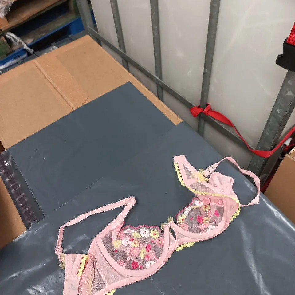 LOUNGE FLEUR BALCON BRA – PINK, UK 36B