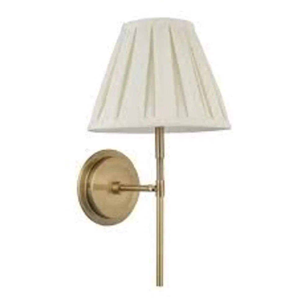 BOXED ENDON LIGHTING RENNES ANTIQUE BRASS WALL LIGHT