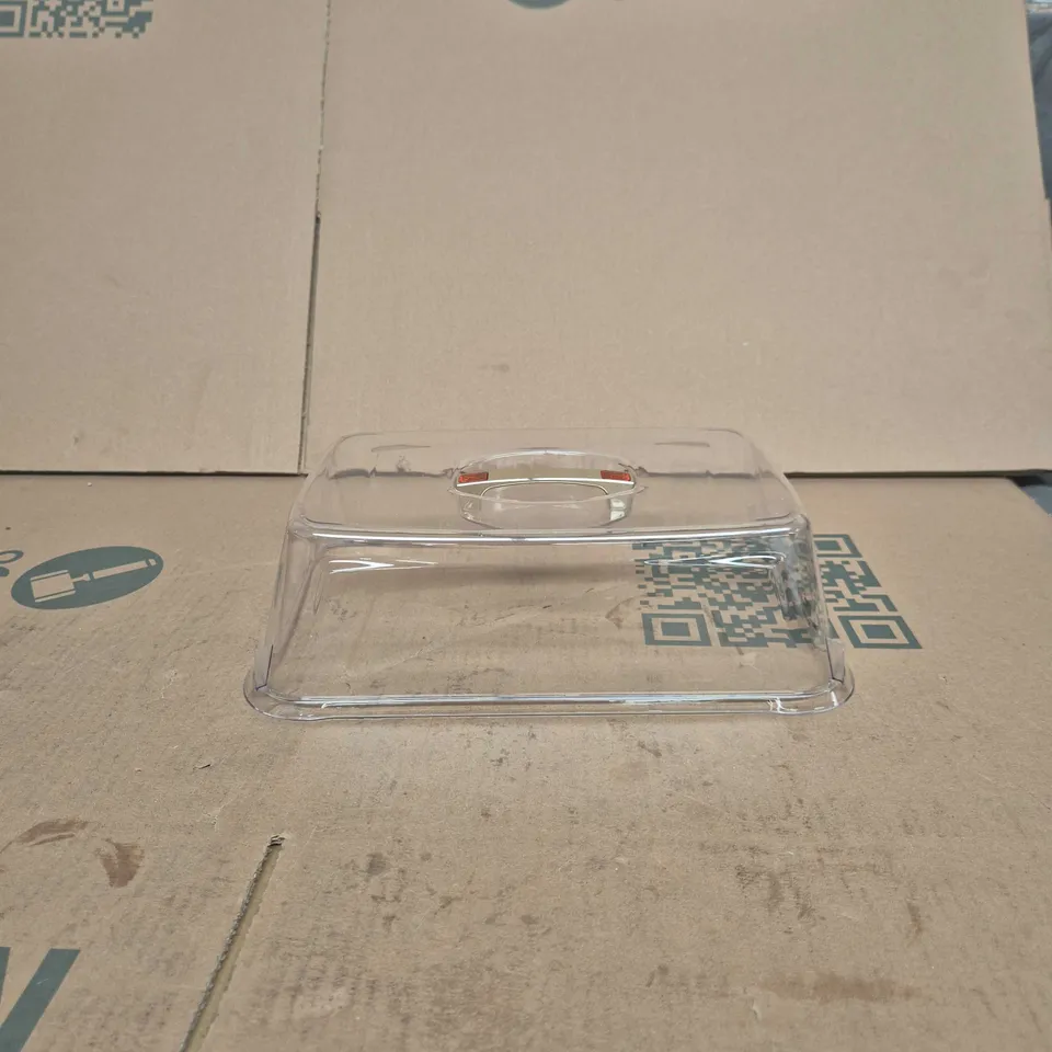 ADEXA TRANSPARENT SQUARE FOOD COVERS – SET OF 4 (10IN X 14IN) 