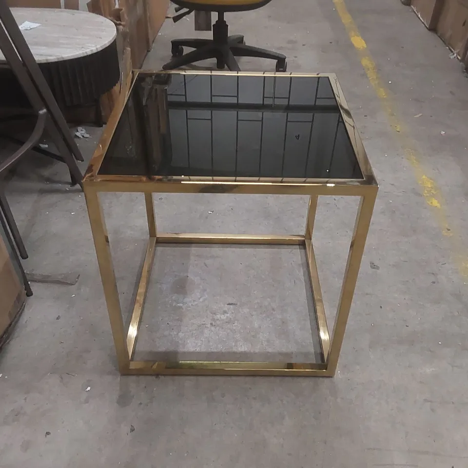 GALLERY INTERIORS SANTORINI SIDE TABLE GOLD