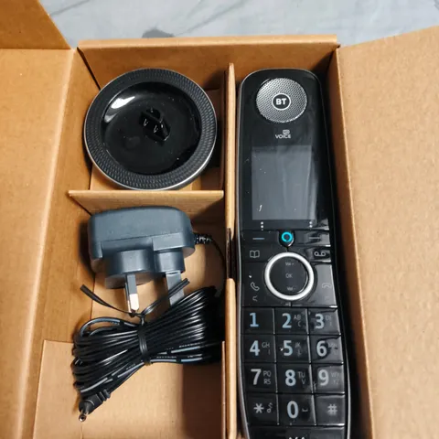 BT CORDLESS TELEPHONE WITH BASE STATION AND CHARGER – BOXED