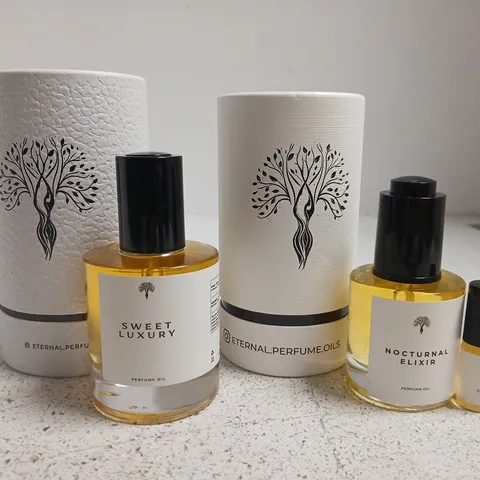 2 X BOXED ETERNAL PERFUME OILS TO INCLUDE SWEET LUXURY & NOCTURNAL ELIXIR