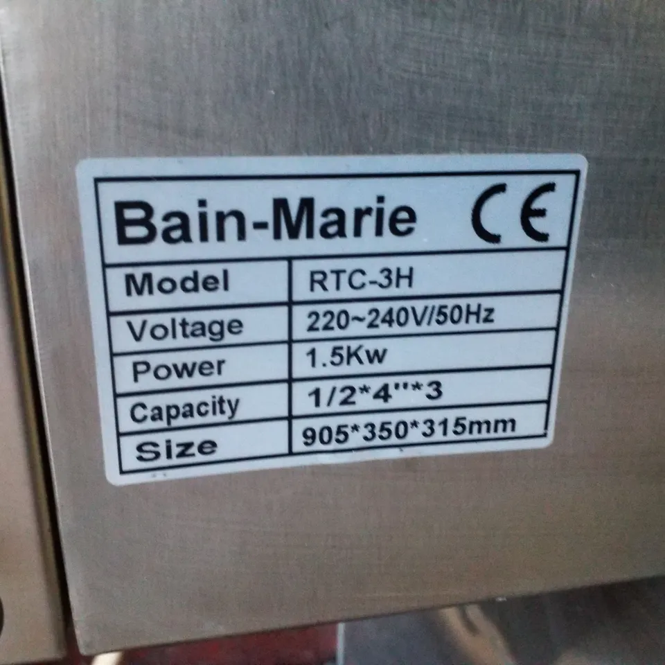 RTC-3H SOUP HEATING BAIN-MARIE