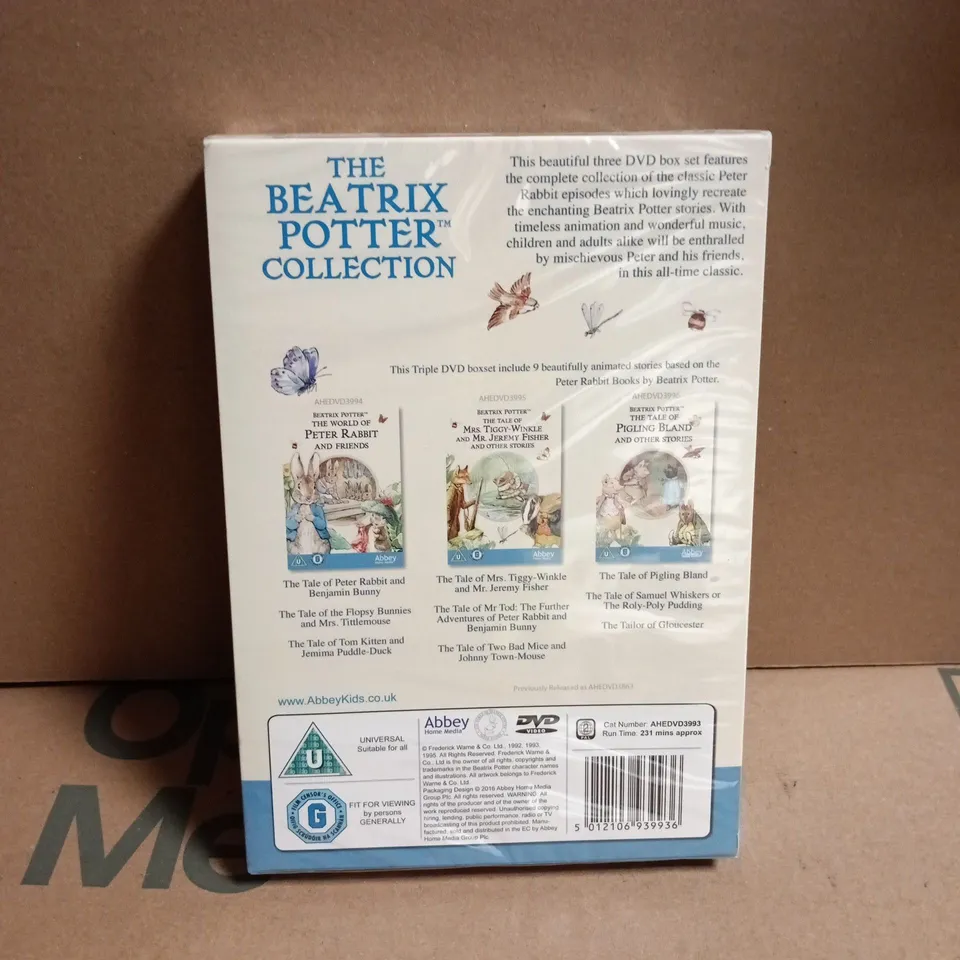 SEALED THE BEATRIX POTTER COLLECTION 3-DVD SET