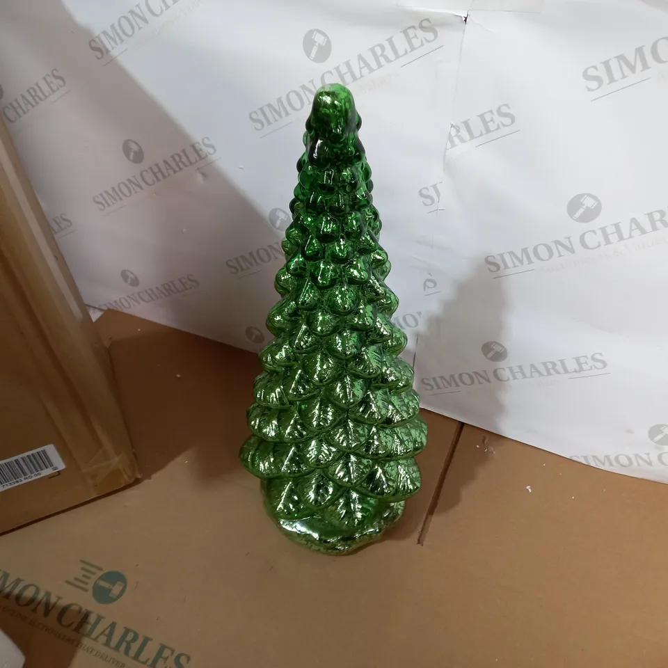 MR CHRISTMAS MERCURY GLASS KALEIDOSCOPE TREE GREEN