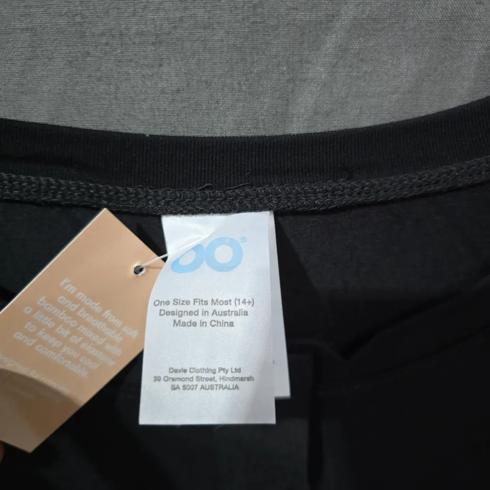 BLACK TUNIC DRESS – ONE SIZE FITS MOST (14+) DESIGNED IN AUSTRALIA