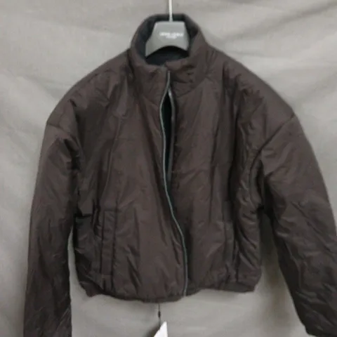 ARNE QUILTED JACKET β DARK BROWN, SIZE L