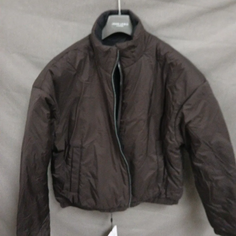 ARNE QUILTED JACKET – DARK BROWN, SIZE L