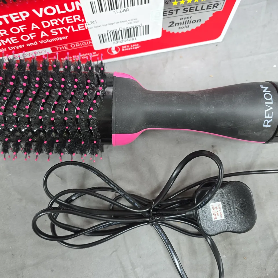 BOXED REVLON SALON ONE-STEP HAIR DRYER AND VOLUMISER 