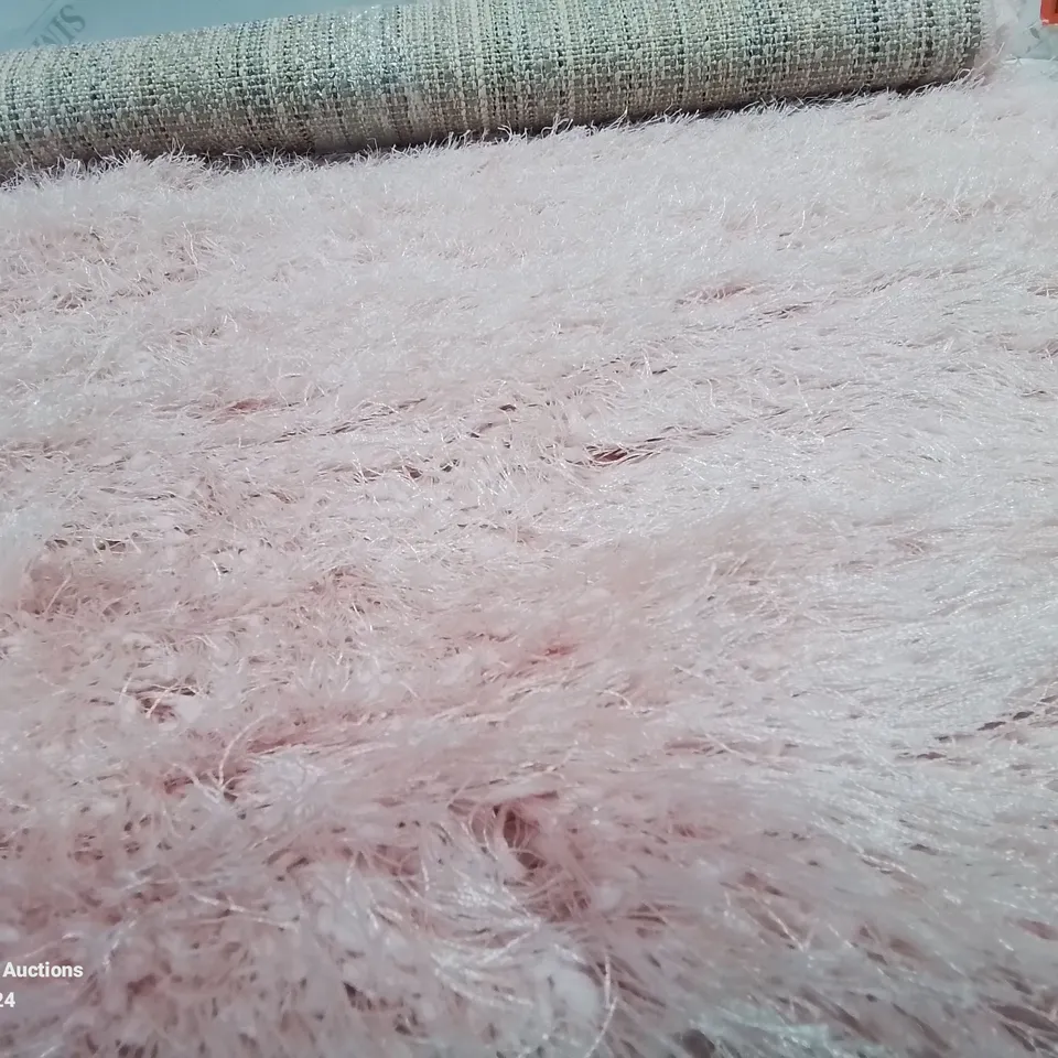 BRAND NEW PACO HOME 300 GLAMOUR PINK/ROSE 60X100CM SHAGGY RUG