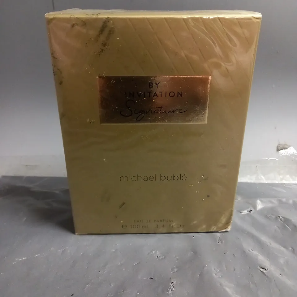 SEALED BOXED MICHEAL BUBLE BY INVITATION SIGNATURE EAU DE PARFUM 100ML