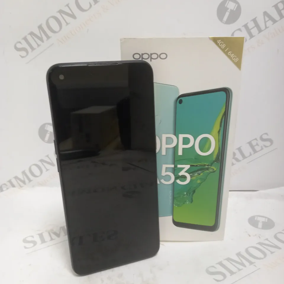 BOXED OPPO A53 SMARTPHONE IN ELECTRIC BLACK 