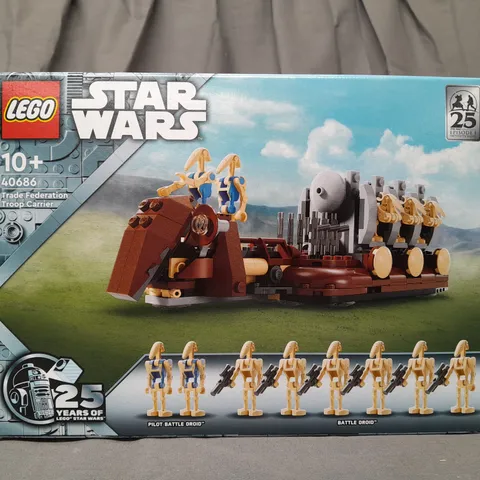 BOXED LEGO STAR WARS 40686 TRADE FEDERATION TROOP CARRIER