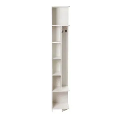 BOXED OPEN-STYLE CORNER RACK WITH HOOKS 