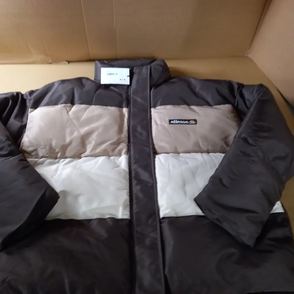 ELLESSE ROSALENA PADDED JACKET IN BROWN - UK XL 16