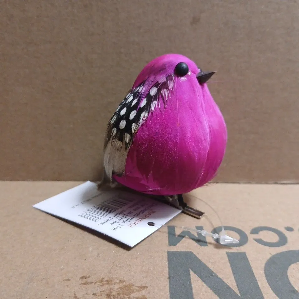 BOX OF APPROXIMATELY 10 GISELA GRAHAM CLIP-ON ROUND BIRD DECORATIONS