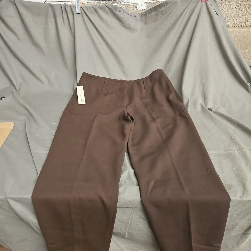 JIGSAW LISSON CREPE TROUSERS – BROWN, UK 12 (EU 40)