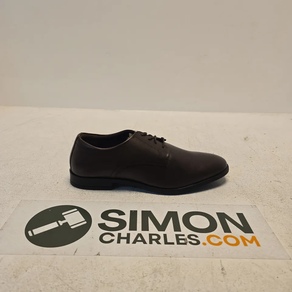 NEXT MEN'S BROWN LEATHER OXFORD SHOES – UK 9 (PAIR)
