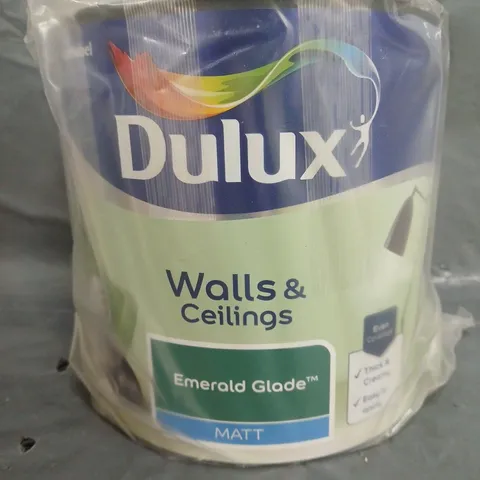 BOXED DULUX WALLS & CEILINGS PAINT - EMERALD GLADE - 2.5L - COLLECTION ONLY