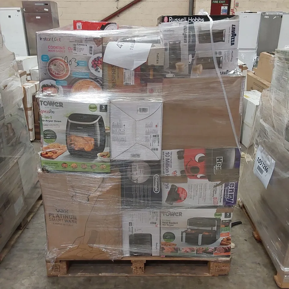 PALLET OF APPROXIMATELY 33 UNPROCESSED RAW RETURN HOUSEHOLD AND ELECTRICAL GOODS TO INCLUDE;