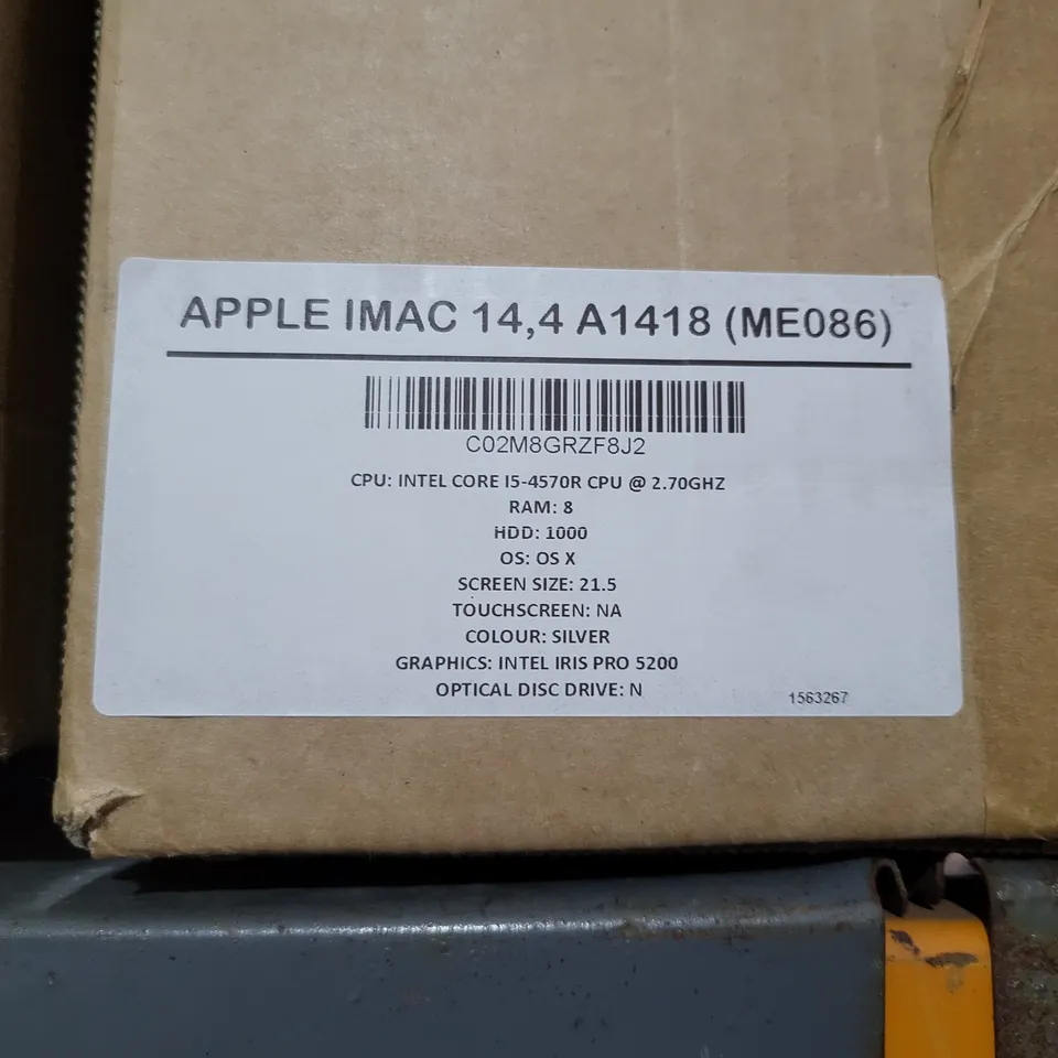 APPLE IMAC 21.5 INCH MODEL A1418
