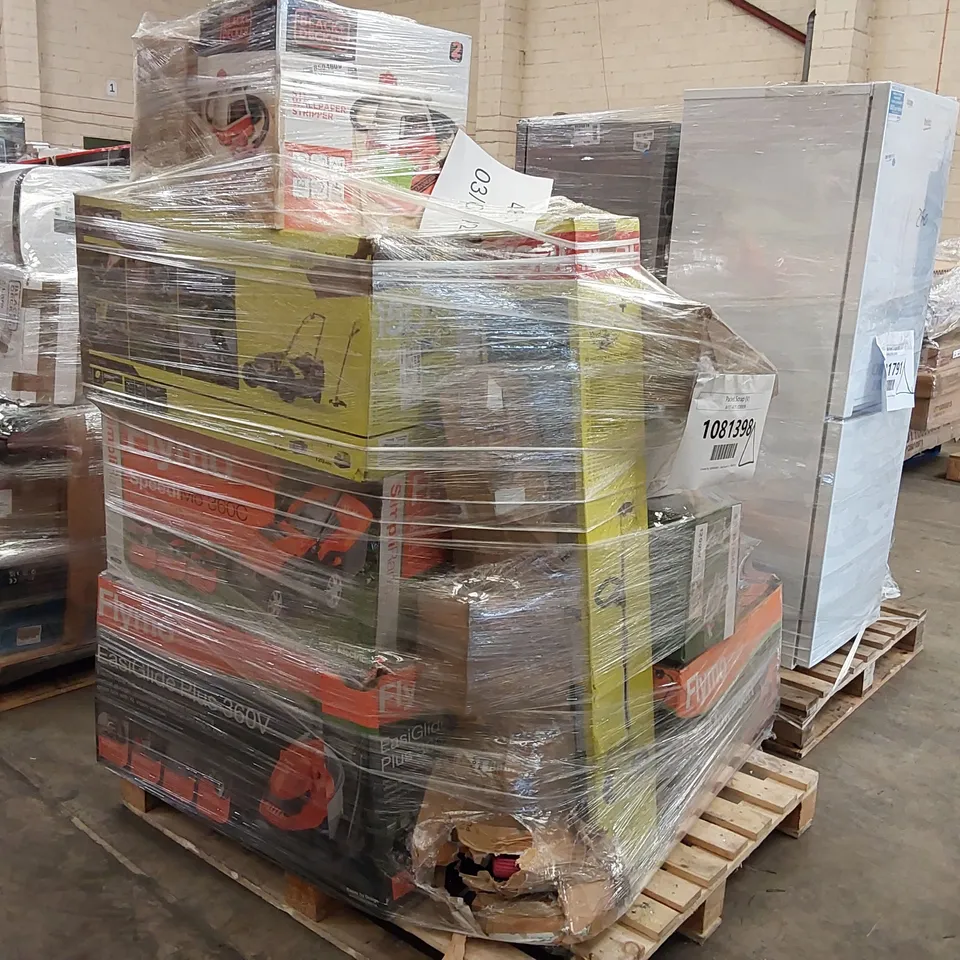 PALLET OF APPROXIMATELY 16 UNPROCESSED RAW RETURN HOUSEHOLD AND ELECTRICAL GOODS TO INCLUDE;