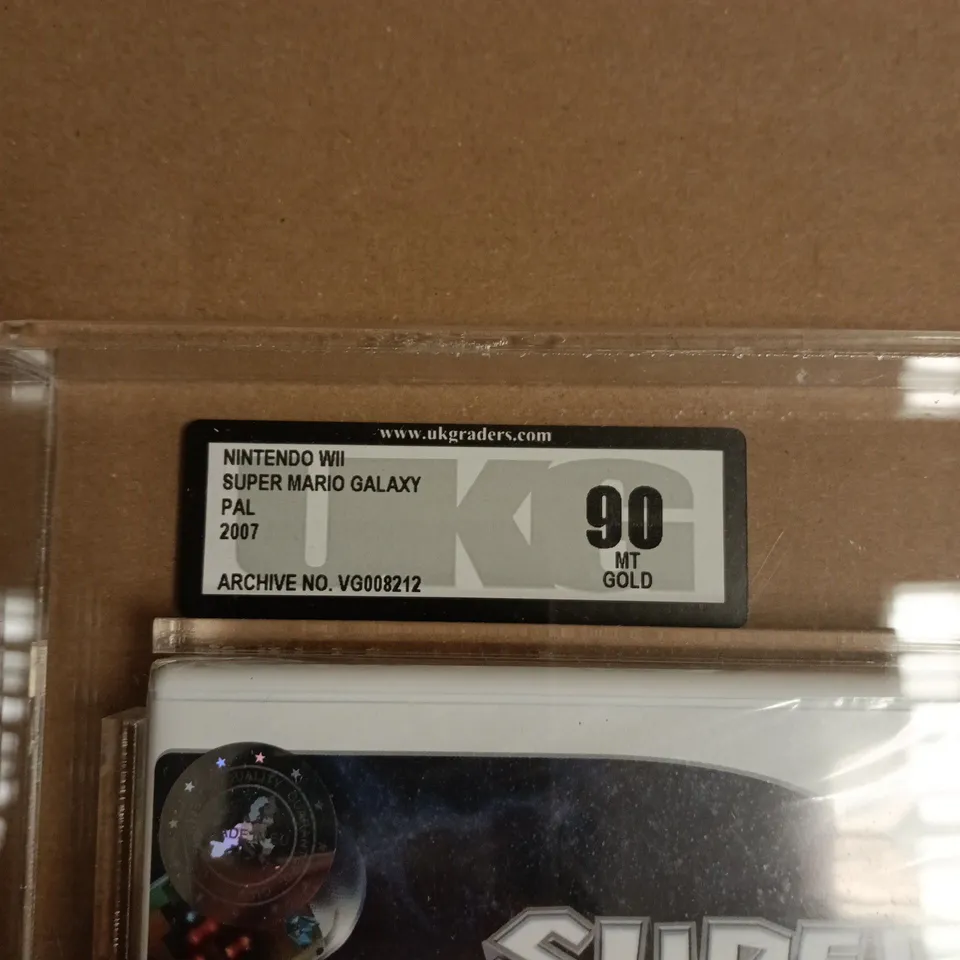 SUPER MARIO GALAXY - NINTENDO WII - 2007 - GRADED 90 - MINT GOLD - ARCHIVE NO. VG008212