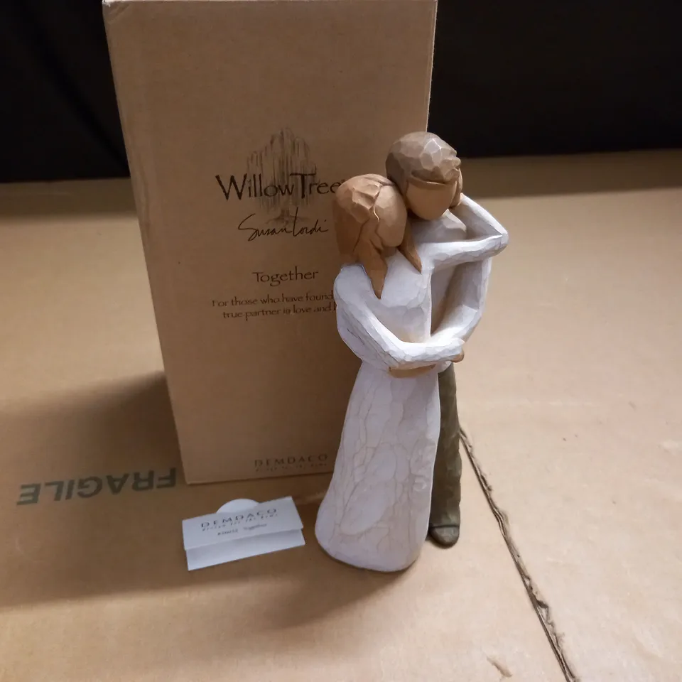 BOXED WILLOW TREE TOGETHER ORNAMENT - 23CM TALL