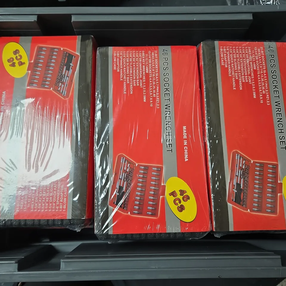 12 BOXED UNBRANDED 46 PIECE SOCKET WRENCH SETS - COLLECTION ONLY