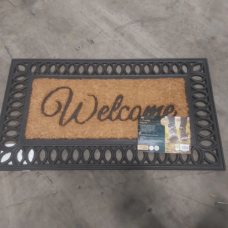 JVL 40 X 70cm NON-SLIP OUTDOOR DOOR MAT 