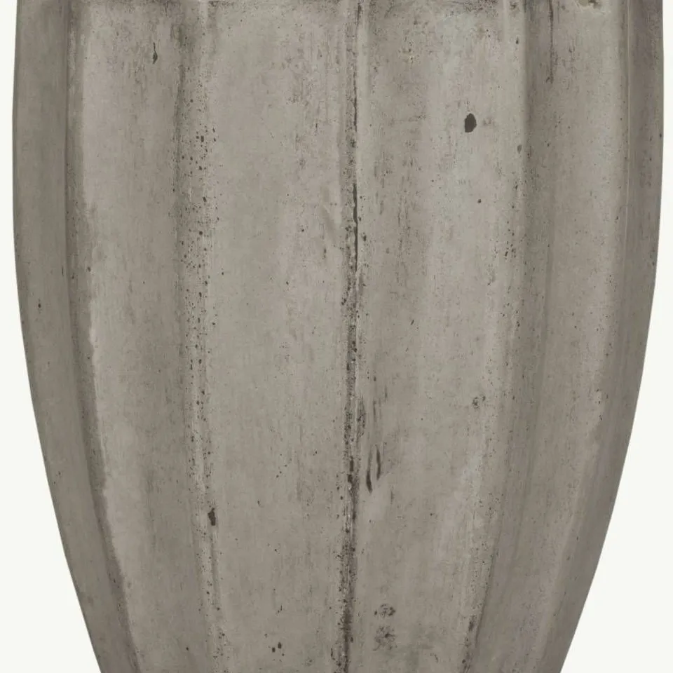 BOXED SAFAVIEH AKIRA INDOOR/OUTDOOR CONCRETE STOOL - DARK GREY (1 BOX)