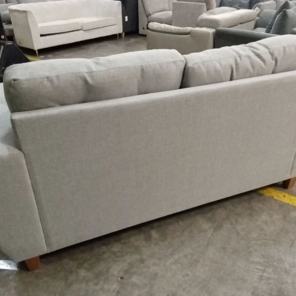 PRENT FABRIC 2 SEATER SOFA - SILVER RRP £749